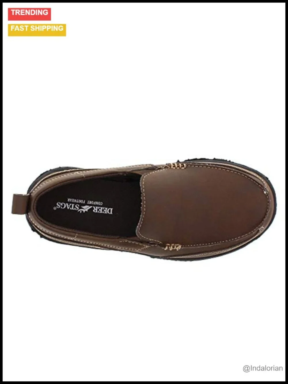 Kids Dress Casual Slip-On Loafers with Moc Toe PU Outsole Twin Gores